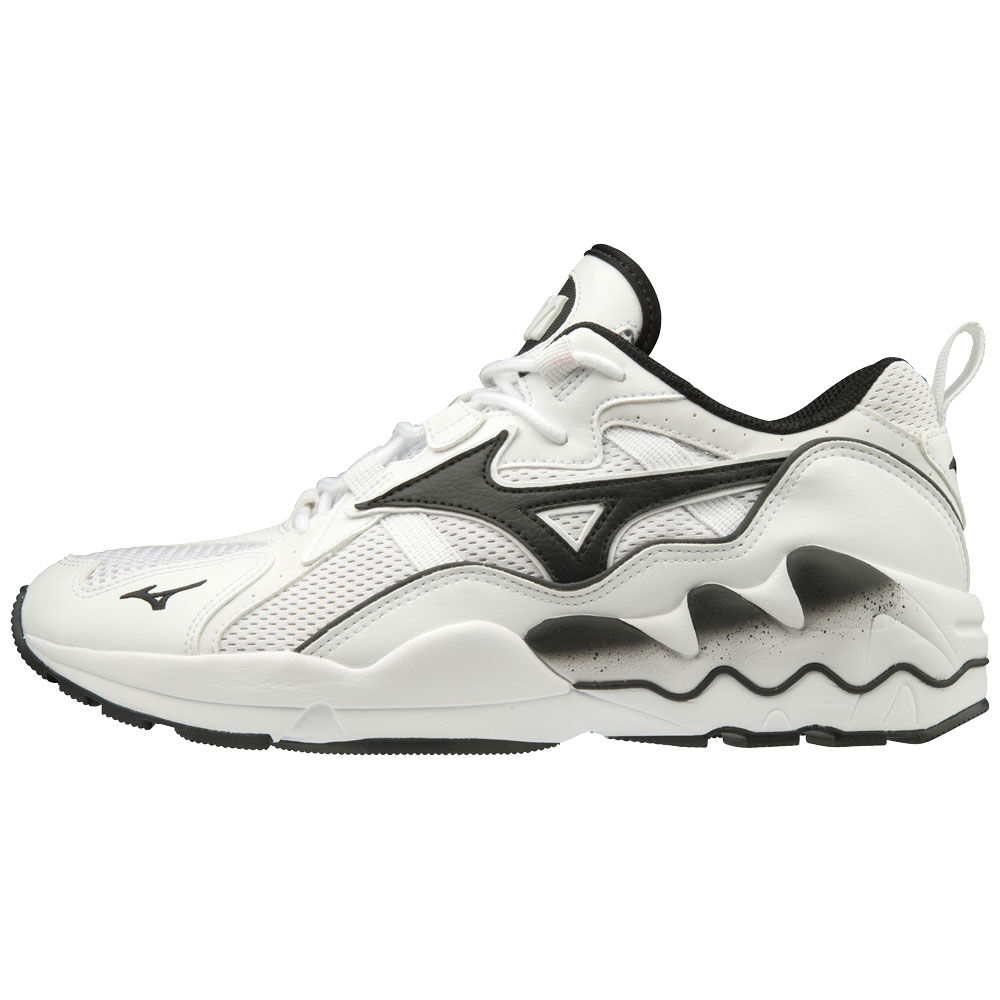 Mizuno WAVE RIDER 1 - Erkek Spor Ayakkabı - Beyaz/Siyah Türkiye (AGVFXC-416)